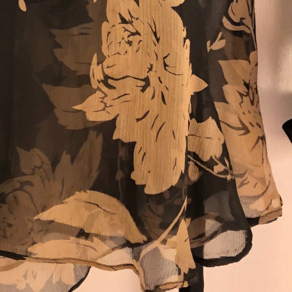 Silk Wrap-around Kimono Style Blouse (Size12) - Picture 6 of 7